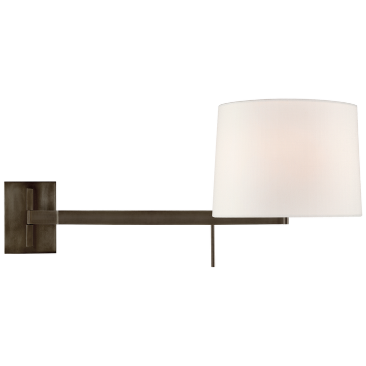 Visual Comfort & Co. Sweep Medium Left Articulating Sconce Wall Sconces Visual Comfort & Co. Bronze  