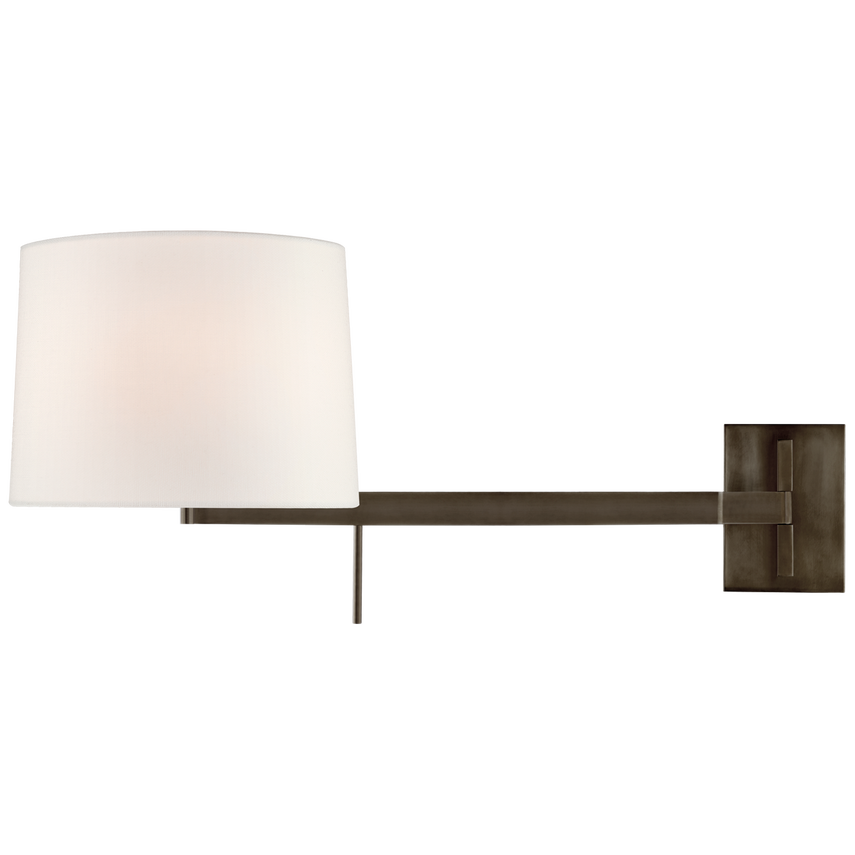 Visual Comfort & Co. Sweep Medium Right Articulating Sconce Wall Sconces Visual Comfort & Co. Bronze  