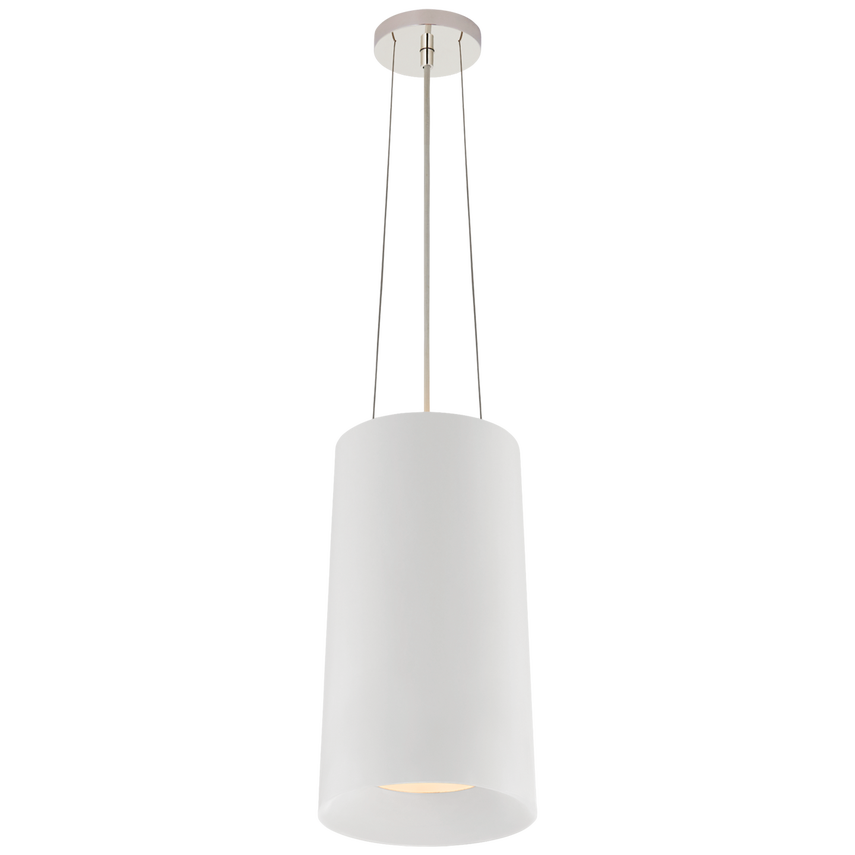 Visual Comfort & Co. Halo Tall Hanging Shade Ceiling Lights Visual Comfort & Co. Matte White  