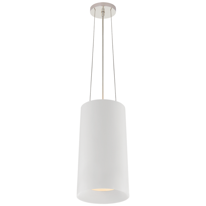 Visual Comfort & Co. Halo Tall Hanging Shade Chandeliers Visual Comfort & Co. Matte White  