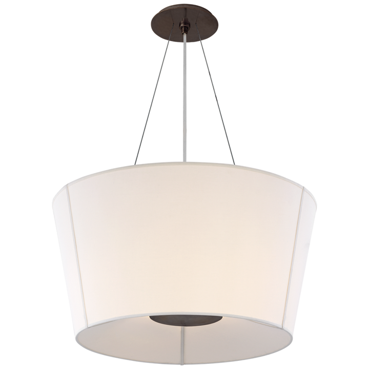 Visual Comfort & Co. Hoop Medium Ceiling Semi Flush Mounts Visual Comfort & Co. Bronze  