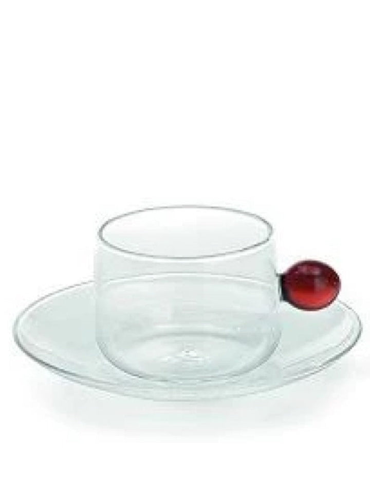 Zafferano America Bilia Cappuccino Cup & Saucer Glassware citylgs.store Amber  