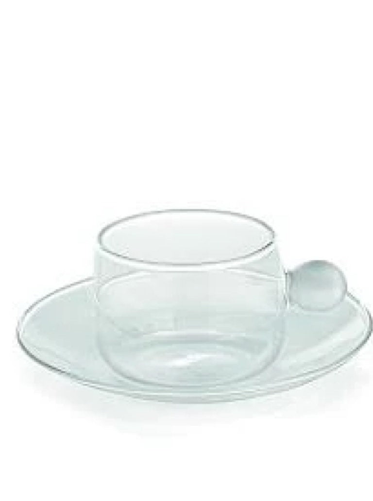 Zafferano America Bilia Cappuccino Cup & Saucer Glassware citylgs.store White  