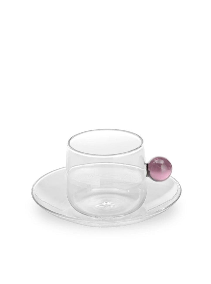 Zafferano America Bilia Espresso Cup & Saucer Glassware citylgs.store Pink  