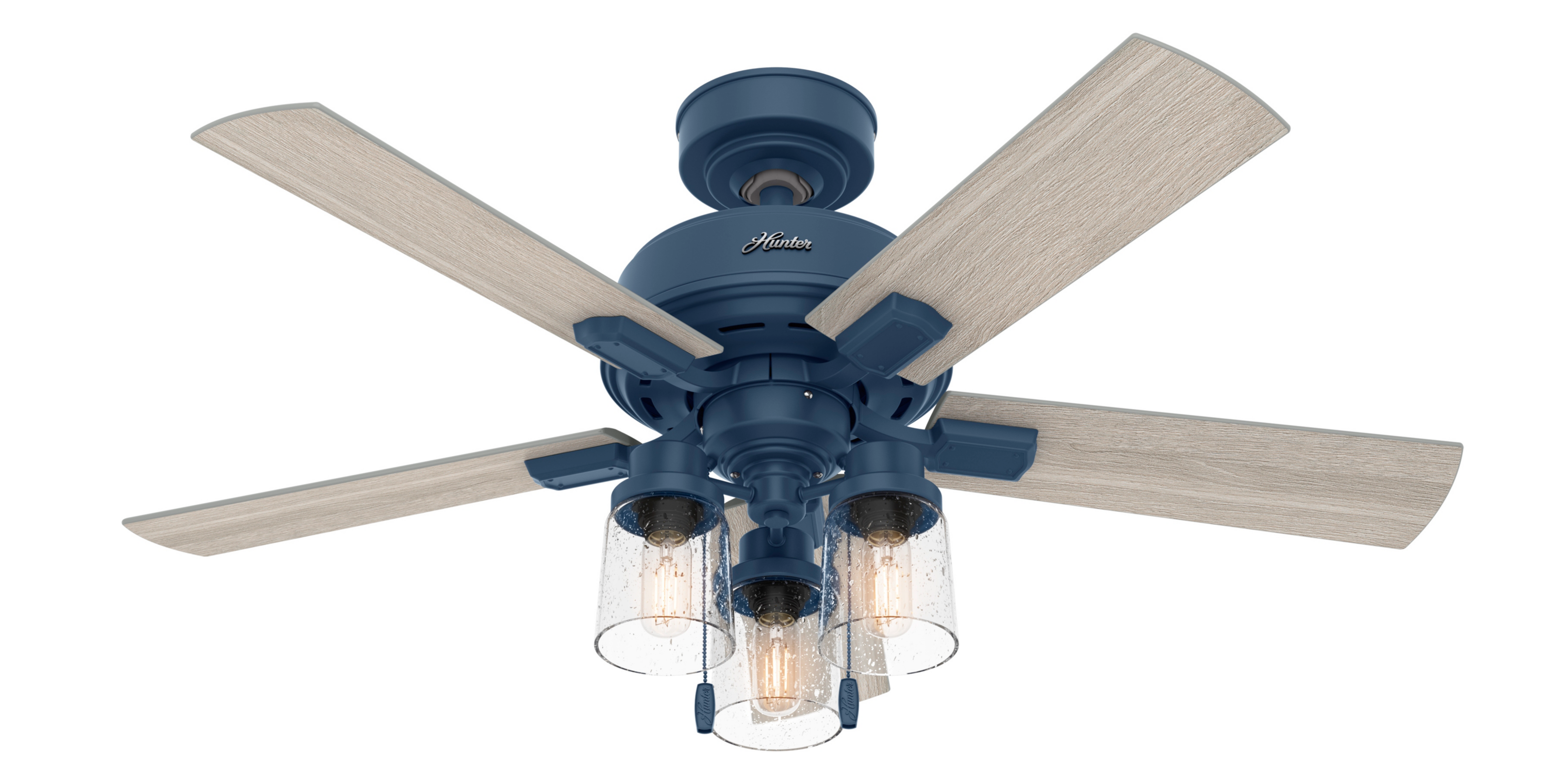 Hunter 44 inch Hartland Ceiling Fan with LED Light Kit and Pull Chain Ceiling Fan Hunter   