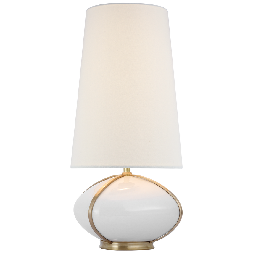 Visual Comfort & Co. Fondant Small Table Lamp Table Lamps Visual Comfort & Co. Ivory and Soft Brass  