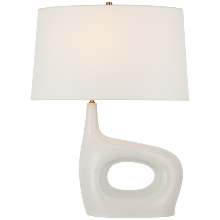 Visual Comfort & Co. Sutro Medium Right Table Lamp Table Lamps Visual Comfort & Co. Ivory  