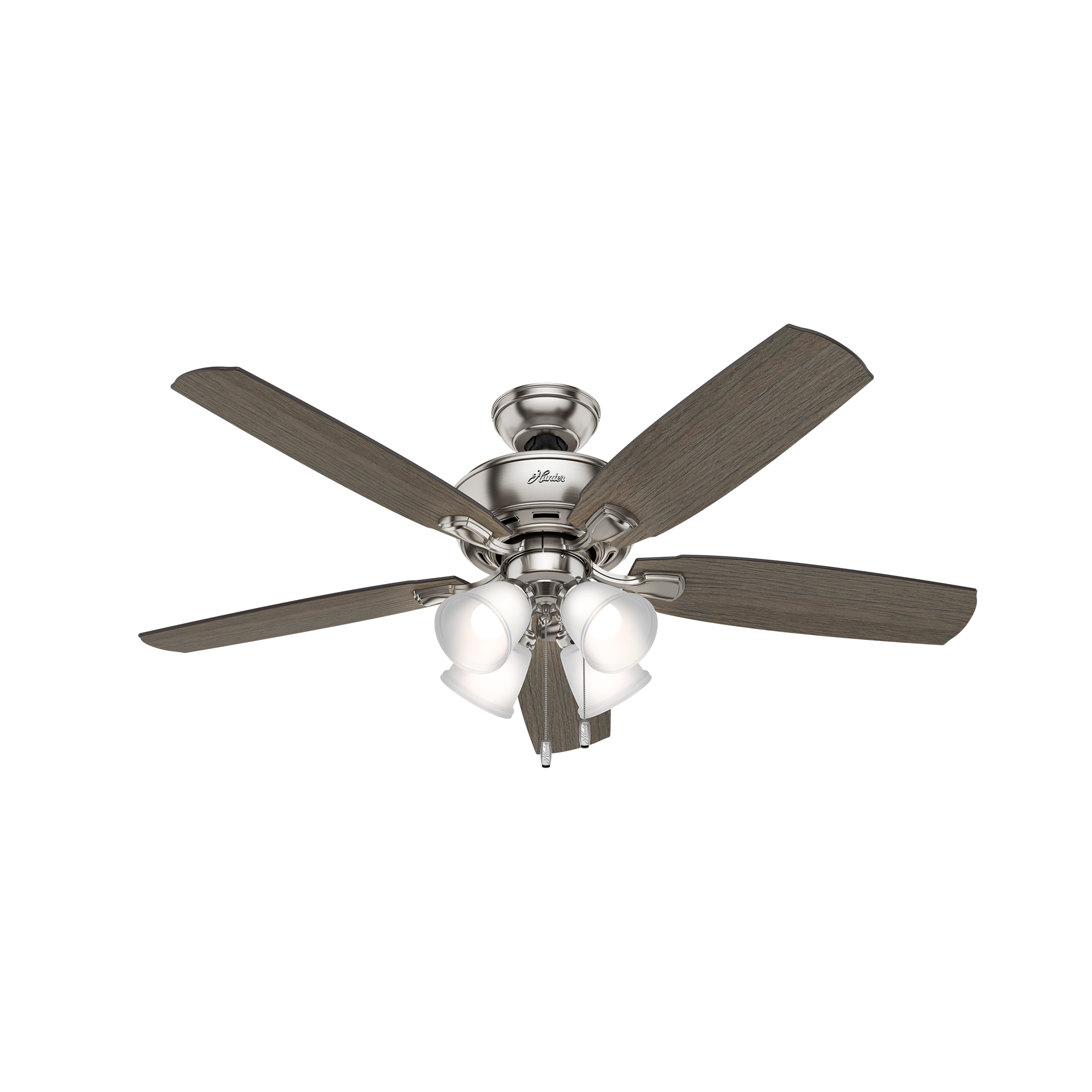 Hunter 52 inch Amberlin Ceiling Fan with LED Light Kit and Pull Chain Ceiling Fan Hunter   