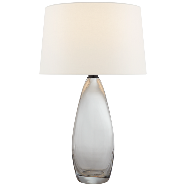 Visual Comfort & Co. Myla Large Tall Table Lamp Table Lamps Visual Comfort & Co. Smoked Glass  