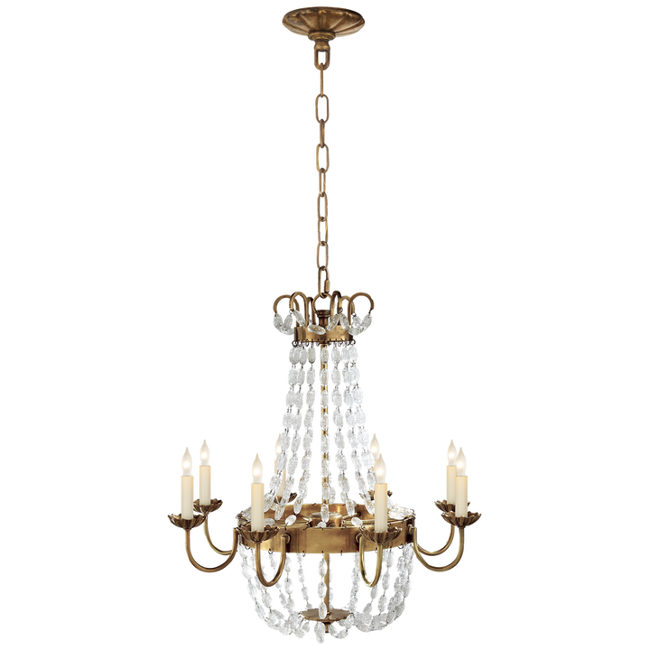 Visual Comfort & Co. Paris Flea Market Medium Chandelier Chandeliers Visual Comfort & Co. Antique-Burnished Brass  