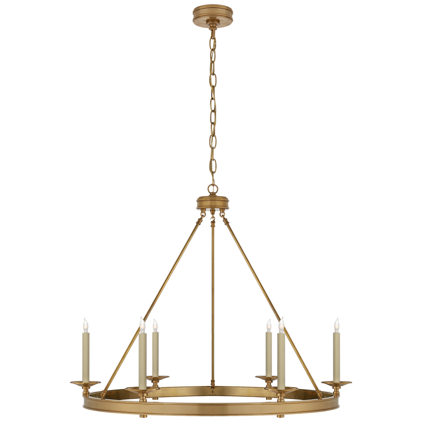 Visual Comfort & Co. Launceton Ring Chandelier Chandeliers Visual Comfort & Co. Bronze  