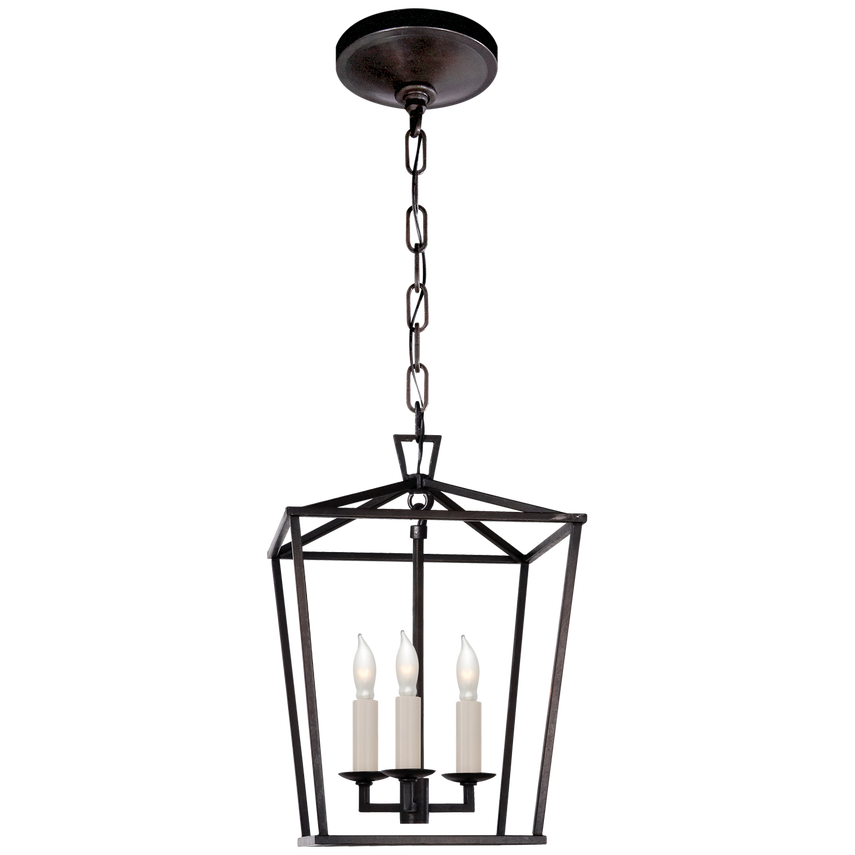 Visual Comfort & Co. Darlana Mini Lantern Pendants Visual Comfort & Co. Aged Iron  