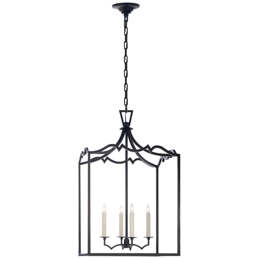 Visual Comfort & Co. Darlana Medium Fancy Lantern Ceiling Lights Visual Comfort & Co. Aged Iron  