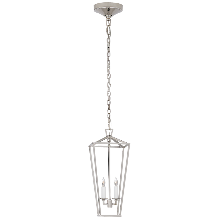 Visual Comfort & Co. Darlana Medium Tall Lantern Ceiling Lights Visual Comfort & Co. Polished Nickel  