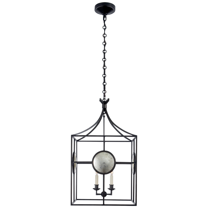 Visual Comfort & Co. Gramercy Medium Lantern Ceiling Lights Visual Comfort & Co. Aged Iron  