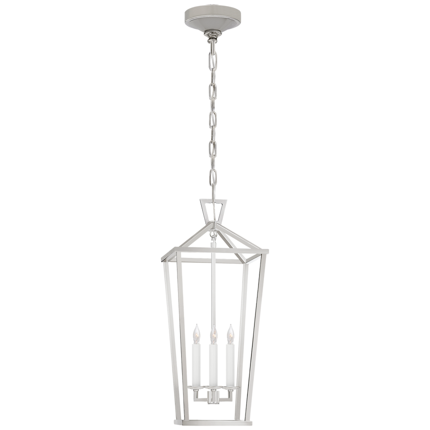 Visual Comfort & Co. Darlana Large Tall Lantern Ceiling Lights Visual Comfort & Co. Polished Nickel  