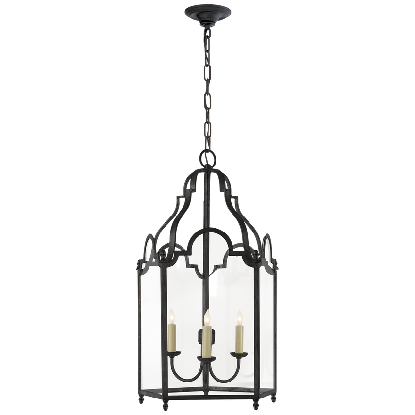 Visual Comfort & Co. French Market Medium Lantern Pendants Visual Comfort & Co. Blackened Rust  