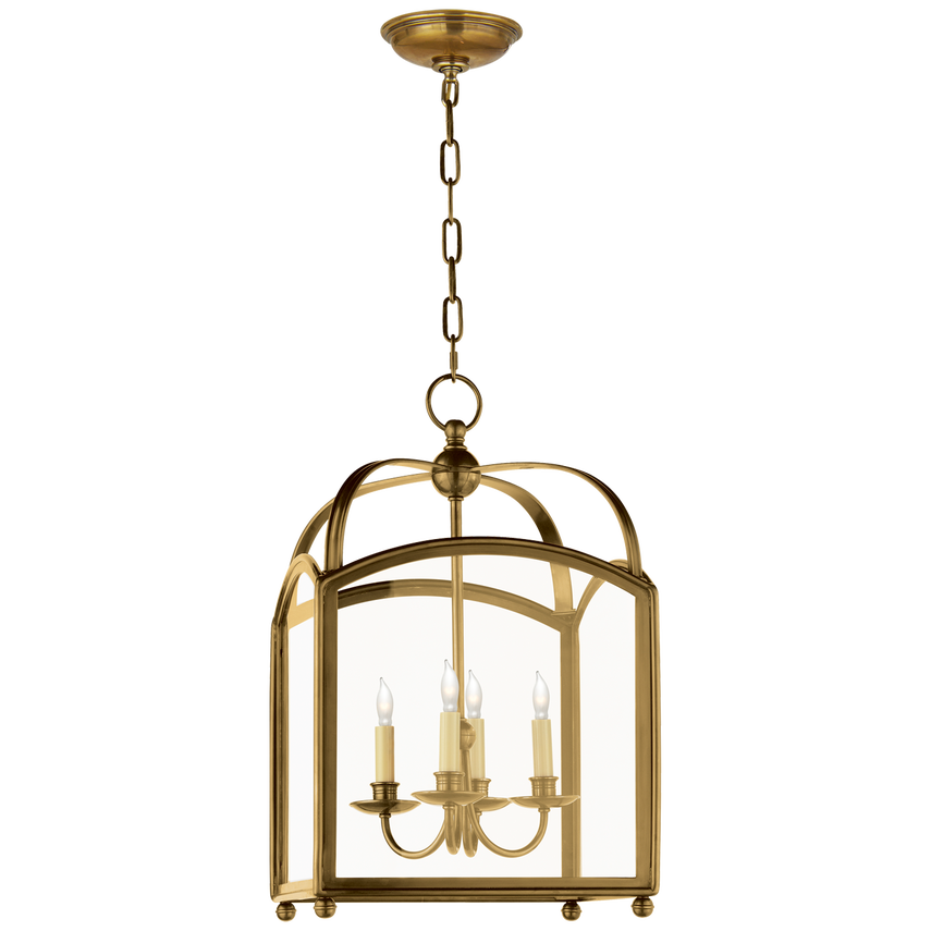 Visual Comfort & Co. Arch Top Small Lantern Ceiling Lights Visual Comfort & Co. Antique-Burnished Brass  