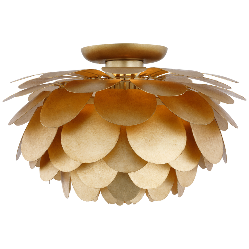 Visual Comfort & Co. Cynara Large Flush Mount Ceiling Lights Visual Comfort & Co. Gild  