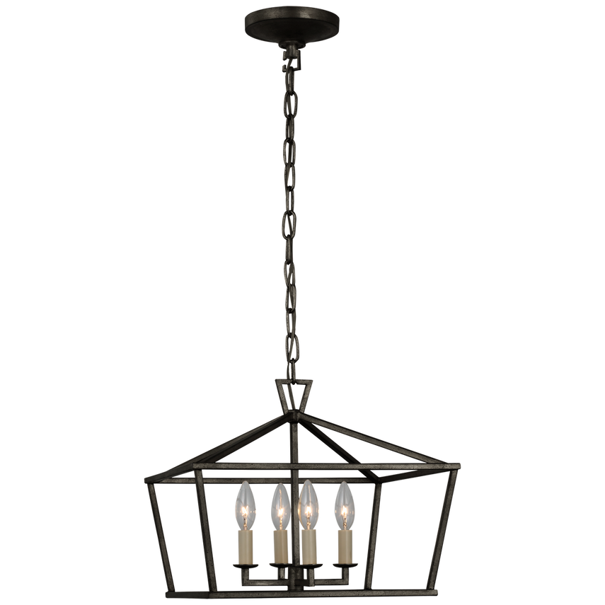 Visual Comfort & Co. Darlana Small Wide Semi-Flush Mount Lantern