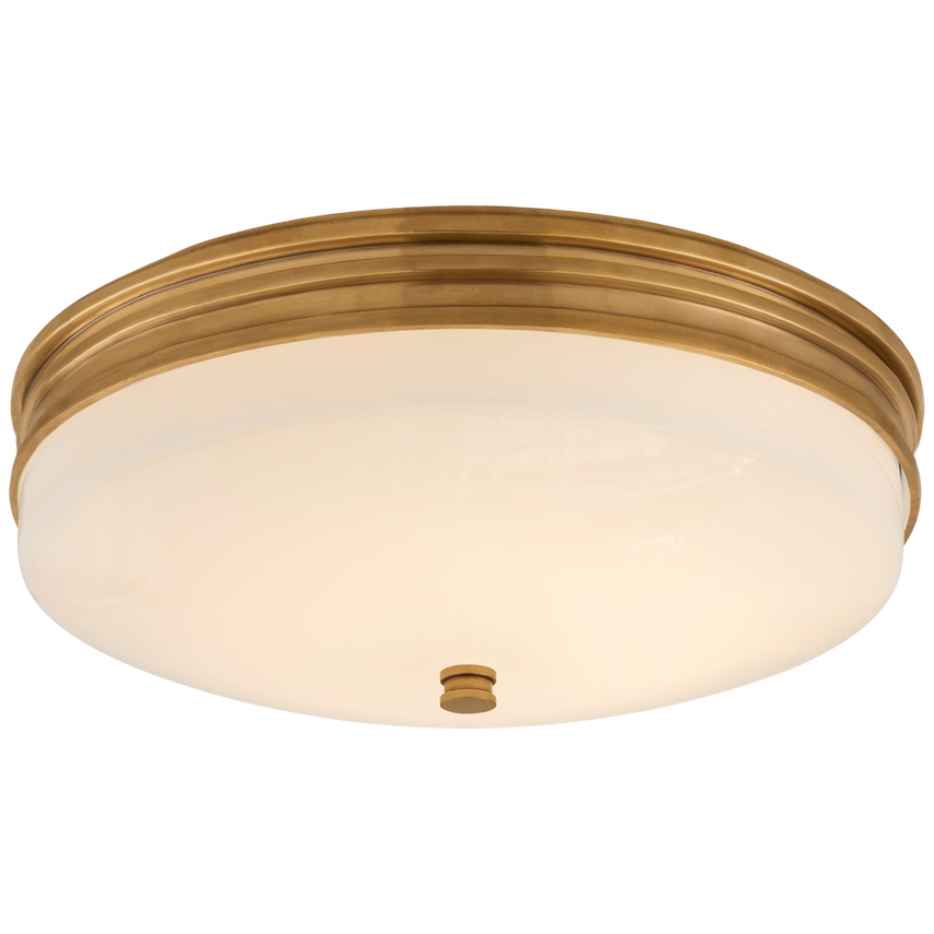 Visual Comfort & Co. Launceton Small Flush Mount Ceiling Lights Visual Comfort & Co. Antique-Burnished Brass  