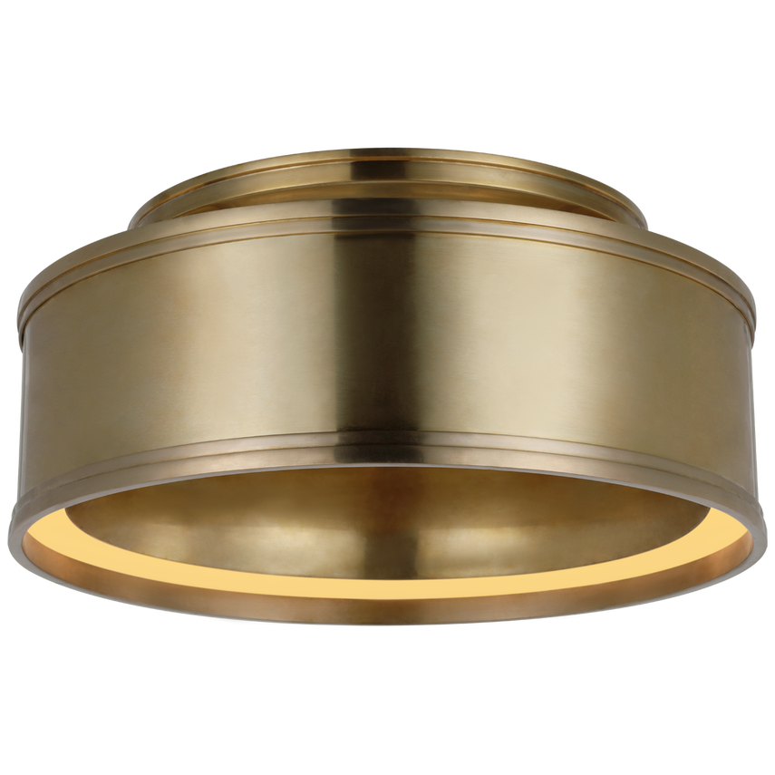 Visual Comfort & Co. Connery 14" Flush Mount Ceiling Lights Visual Comfort & Co. Antique-Burnished Brass  