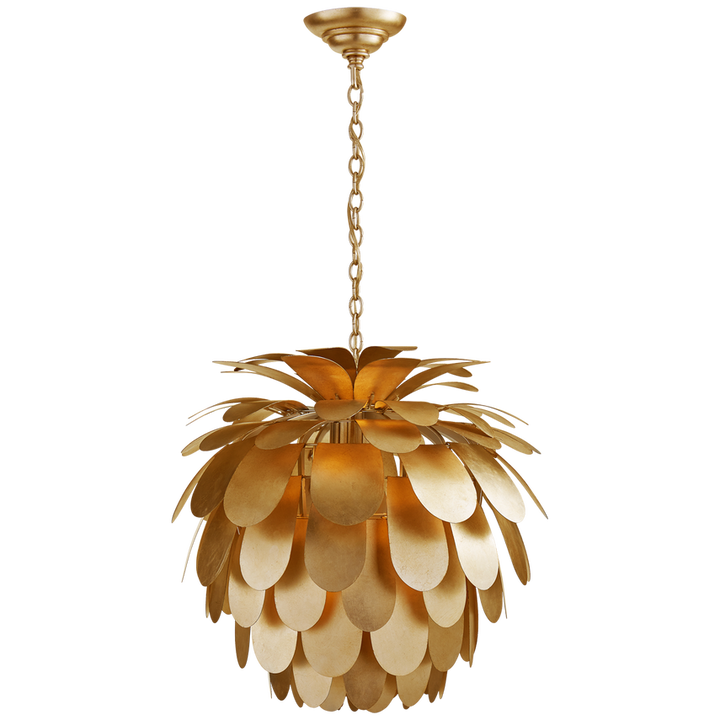 Visual Comfort & Co. Cynara Medium Chandelier Chandeliers Visual Comfort & Co. Gild  