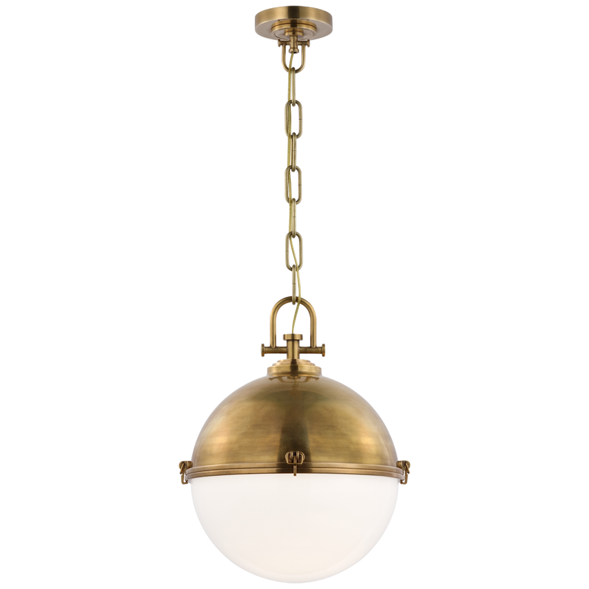 Visual Comfort & Co. Adrian X-Large Globe Pendant Ceiling Lights Visual Comfort & Co. Antique-Burnished Brass  