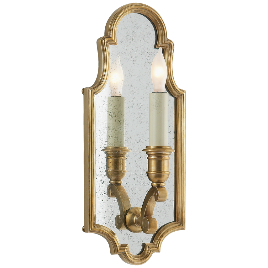 Visual Comfort & Co. Sussex Small Framed Sconce Wall Sconces Visual Comfort & Co. Antique-Burnished Brass  