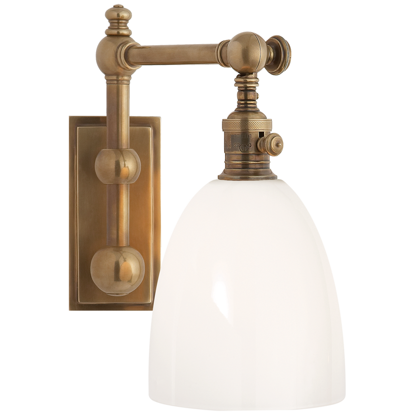 Visual Comfort & Co. Pimlico Single Light Wall Sconces Visual Comfort & Co. Antique-Burnished Brass  