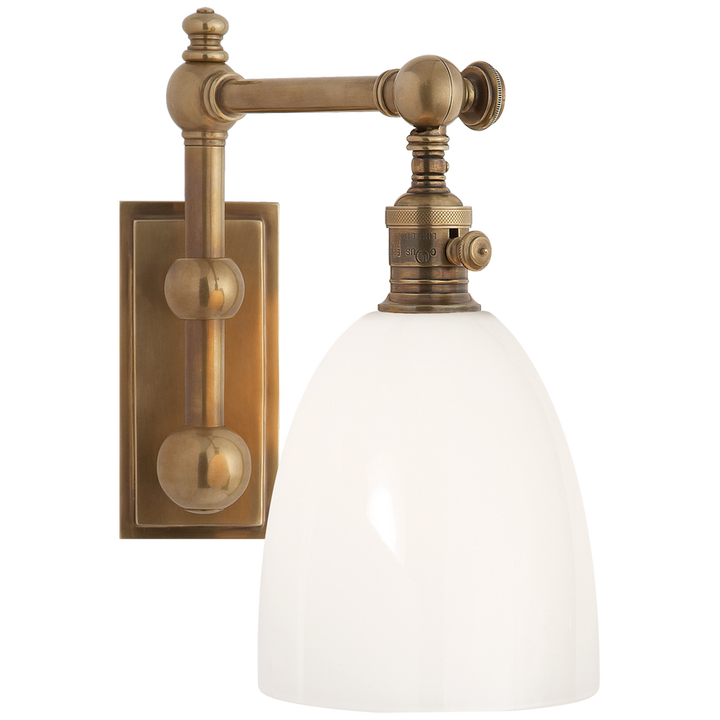 Visual Comfort & Co. Pimlico Single Light Wall Sconces Visual Comfort & Co. Antique-Burnished Brass  