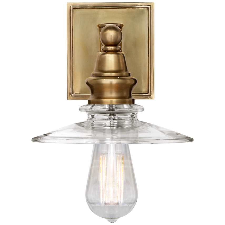 Visual Comfort & Co. Covington Shield Sconce Wall Lights Visual Comfort & Co. Antique-Burnished Brass  