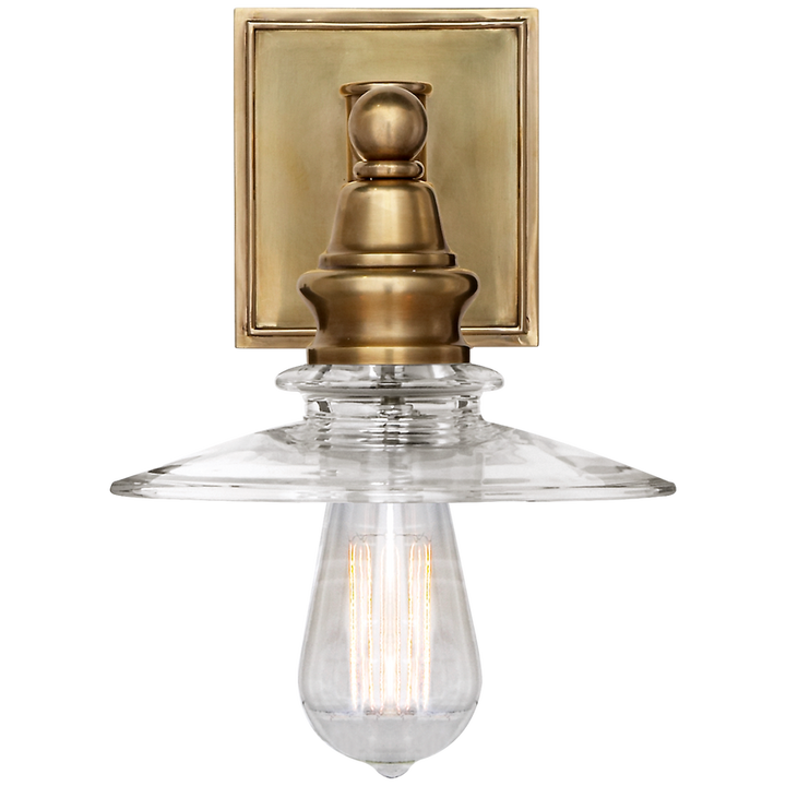 Visual Comfort & Co. Covington Shield Sconce Wall Sconces Visual Comfort & Co. Antique-Burnished Brass  