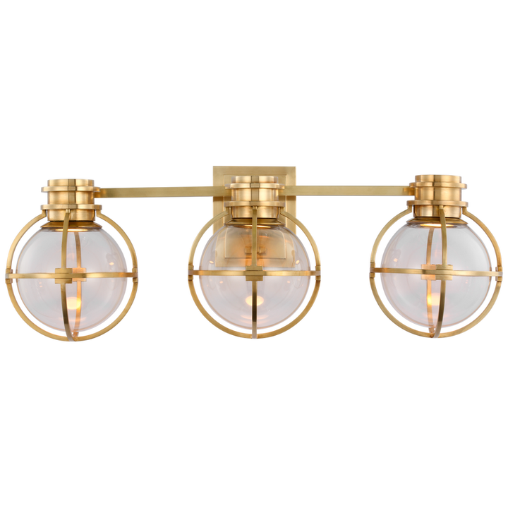 Visual Comfort & Co. Gracie Triple Sconce Wall Sconces Visual Comfort & Co. Antique-Burnished Brass  