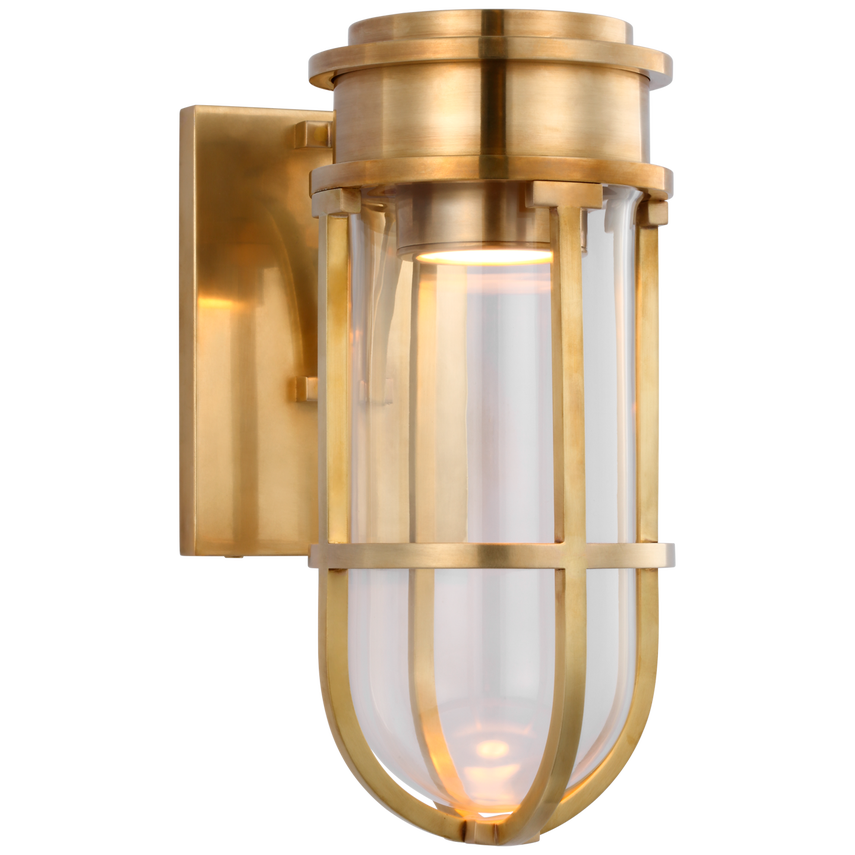 Visual Comfort & Co. Gracie Tall Bracketed Sconce Wall Lights Visual Comfort & Co. Antique-Burnished Brass  