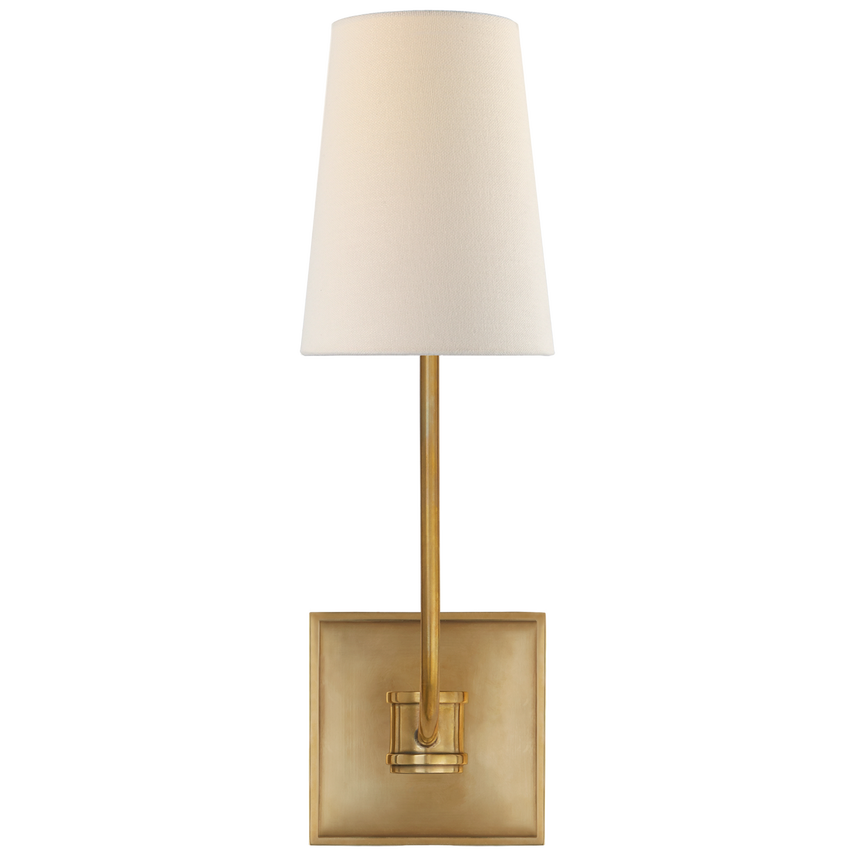 Visual Comfort & Co. Venini Single Sconce Wall Sconces Visual Comfort & Co. Antique-Burnished Brass  