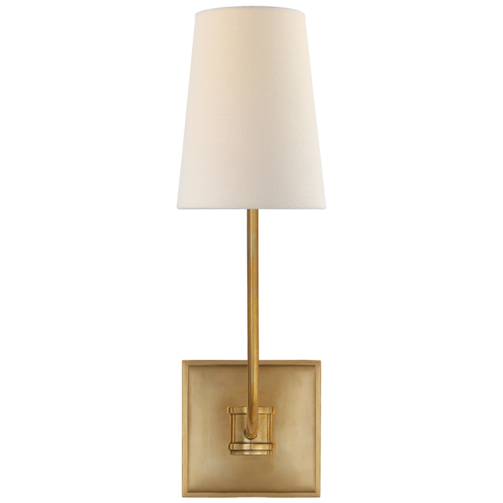 Visual Comfort & Co. Venini Single Sconce Wall Sconces Visual Comfort & Co. Antique-Burnished Brass  