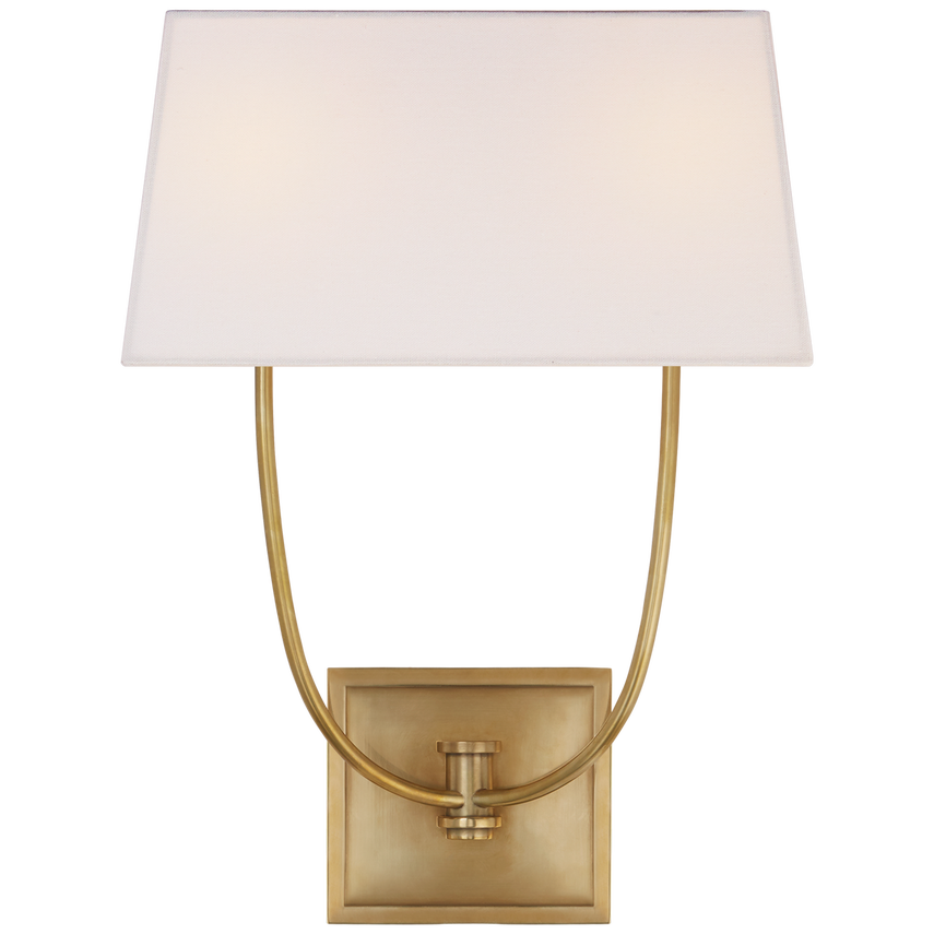 Visual Comfort & Co. Venini Double Sconce Wall Sconces Visual Comfort & Co. Antique-Burnished Brass  