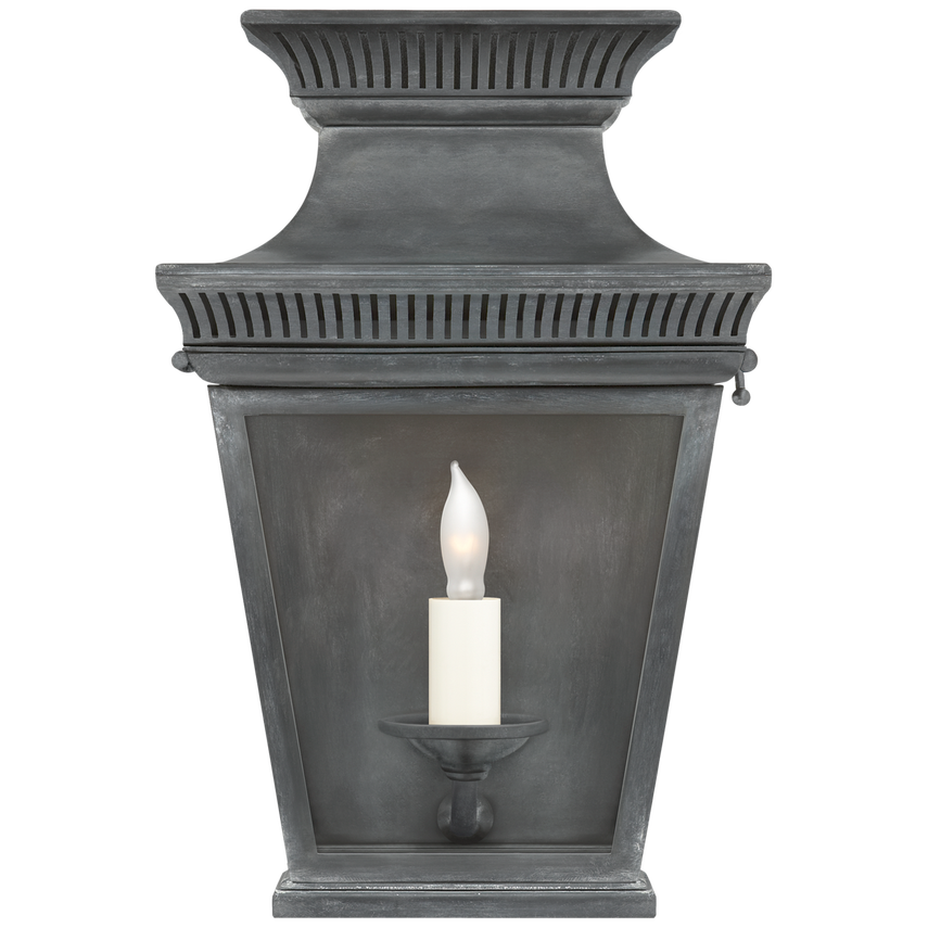 Visual Comfort & Co. Elsinore Small 3/4 Wall Lantern Outdoor Lighting Visual Comfort & Co. Black  