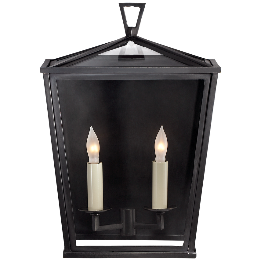 Visual Comfort & Co. Darlana Small 3/4 Lantern Outdoor Lighting Visual Comfort & Co. Bronze  