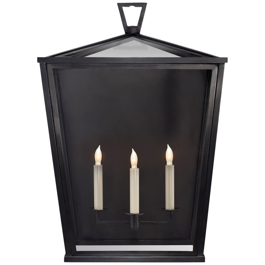 Visual Comfort & Co. Darlana Large 3/4 Lantern Outdoor Lighting Visual Comfort & Co. Bronze  