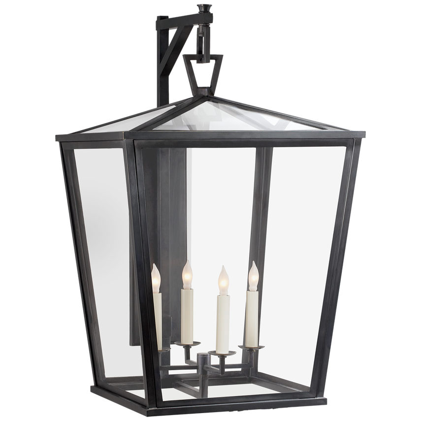 Visual Comfort & Co. Darlana Large Bracket Lantern Outdoor Lighting Visual Comfort & Co. Bronze  