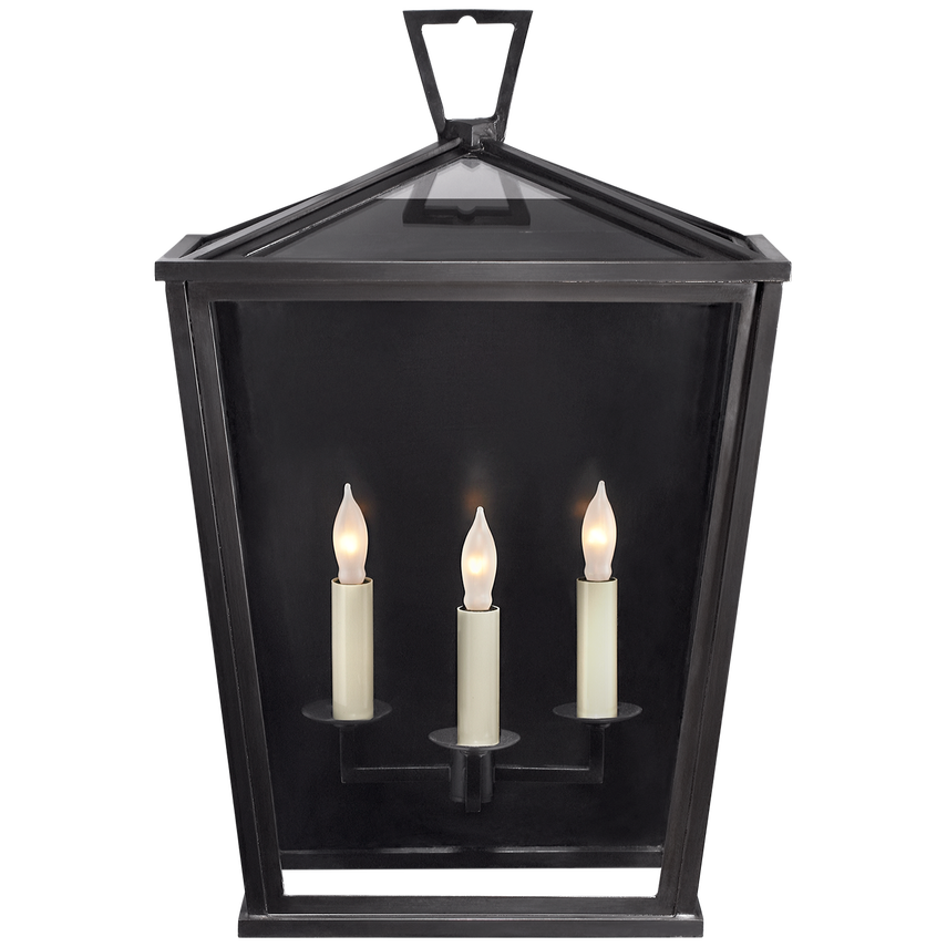 Visual Comfort & Co. Darlana Medium 3/4 Lantern Outdoor Lighting Visual Comfort & Co. Bronze  