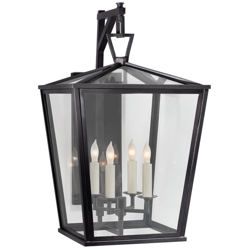 Visual Comfort & Co. Darlana Medium Bracket Lantern Outdoor Lighting Visual Comfort & Co. Bronze  