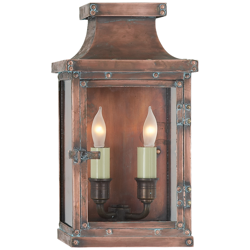 Visual Comfort & Co. Bedford Small 3/4 Lantern Outdoor Lighting Visual Comfort & Co. Natural Copper  