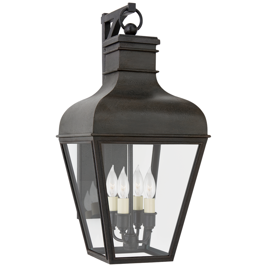 Visual Comfort & Co. Fremont Small Bracketed Wall Lantern Outdoor Lighting Visual Comfort & Co. French Rust  