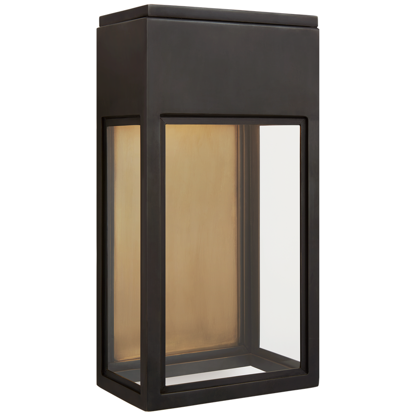 Visual Comfort & Co. Irvine Small 3/4 Wall Lantern Outdoor Lighting Visual Comfort & Co. Bronze  