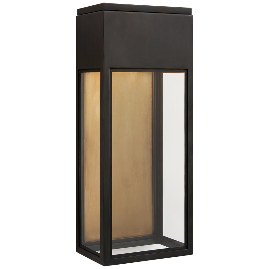 Visual Comfort & Co. Irvine Medium 3/4 Wall Lantern Outdoor Lighting Visual Comfort & Co. Bronze  