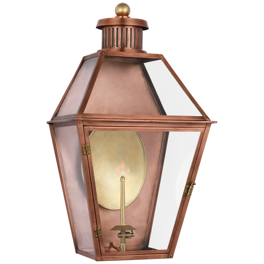 Visual Comfort & Co. Stratford Medium 3/4 Gas Wall Lantern Outdoor Lighting Visual Comfort & Co. Matte Black  