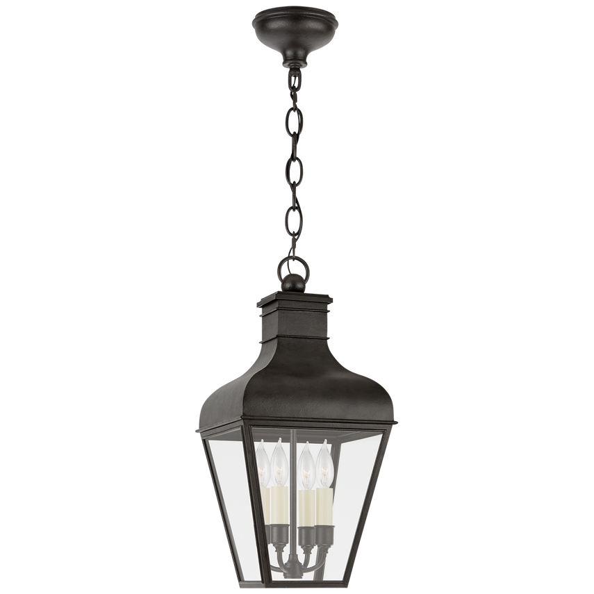 Visual Comfort & Co. Fremont Medium Hanging Lantern Outdoor Lighting Visual Comfort & Co. French Rust  